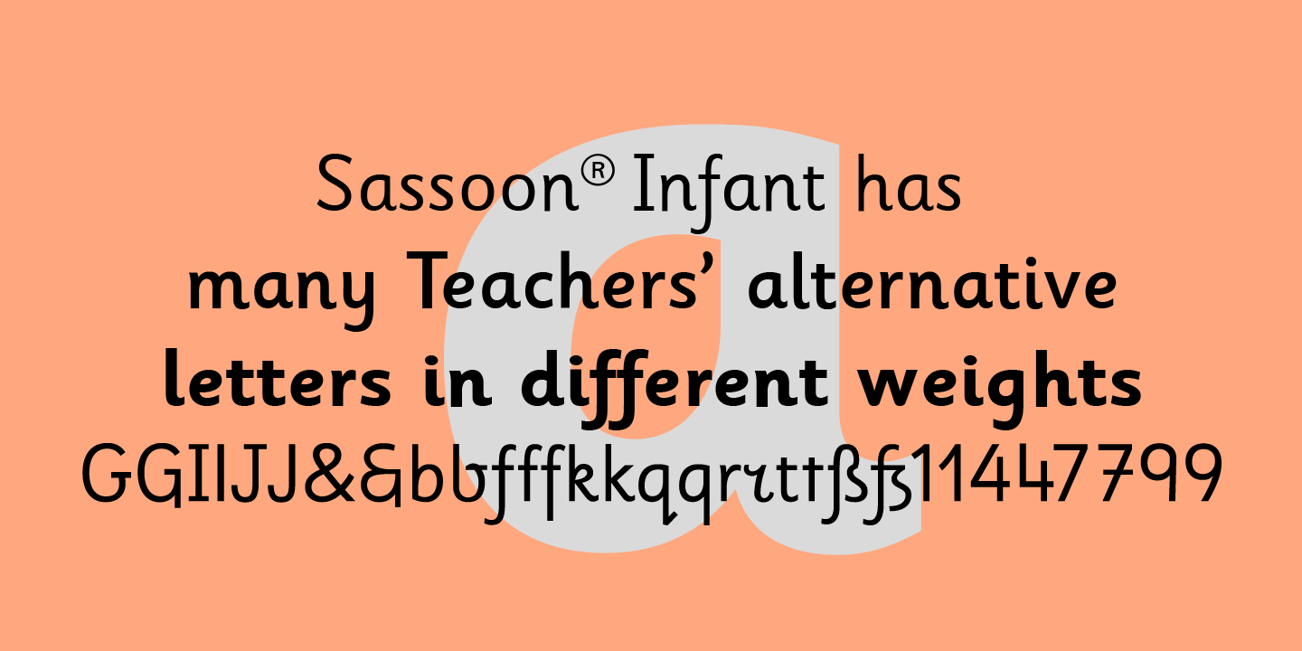 Font Sassoon Infant